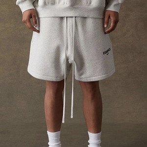 Pantalones Cortos Deportivos Casuales de Algodón Transpirable para Hombre, Estilo Hip Hop, Cintura Elástica con Cordón, Estampados - Product Image 2
