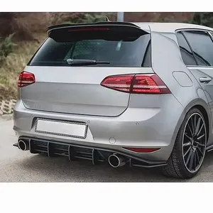 2014 To 2017 for Golf 7 MK7 V2 Style Rear Bumper <b>Lip</b> Diffuser Splitters Spoiler Blade Lower Chin Body Kit - Product Image 4