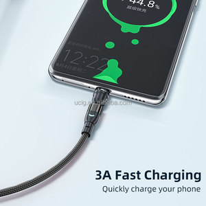 <strong>3</strong> in 1 USB Magnetic Cable | 540 Rotation 3A Fast Charging Cord STOCK Phone Charger <strong>Data</strong> Cable 0.5m 1m 2m 3m - Product Image 6