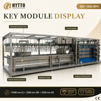Ligne d'abattage de volailles CE haute efficacité, équipement d'abattage de poulets, système PLC 1000BPH, capacité 300-1000BPH