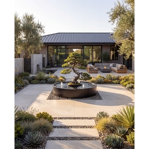 Macetero de Bonsái con Fuente de Agua de Acero Inoxidable 316L, 130 cm x 35 cm de Alto, para Jardines, Hoteles, Villas, Terrazas, Vestíbulos, Oficinas y Paisajismo - Product Image 1
