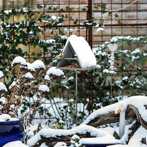 Подставка для кормушки для птиц JH-Mech для улицы, декоративная, водонепроницаемая, регулируемая по высоте, металлическая, на шесте - Product Image 3