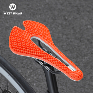 WEST BIKING <span class=keywords><strong>Selle</strong></span> de vélo en TPE alvéolé respirante, coussin creux, siège de vélo absorbant les chocs, <span class=keywords><strong>selle</strong></span> confortable pour le cyclisme sur route et <span class=keywords><strong>VTT</strong></span> - Product Image 6