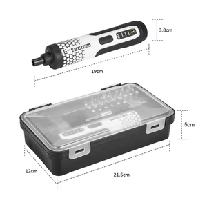 <span class=keywords><strong>Tournevis</strong></span> <span class=keywords><strong>électrique</strong></span> sans fil de Type C 3.6V avec jeu d'embouts rechargeables Li-ion Petit réglage de couple multi-usage Alimenté par batterie - Product Image 5