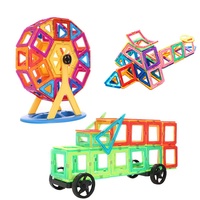 Fabricante chino Fanctory Venta 6,5 cm Juguetes de aprendizaje para niños Azulejos magnéticos Bloques magnéticos