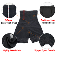 Panty short korset pengencang tubuh tanpa kancing depan, kompresi tinggi, penambah pinggul dan bokong, untuk wanita.