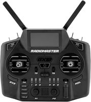 Radiomaster GX12 1000HZ 3D Digital CNC Hall Gimbal Antena de Doble Banda Gemini EXpressLRS Radiocontrolador (GX12 ELRS Modo 2)