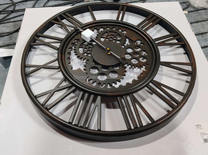 Lớn hiện đại phòng khách Bạc gương trang trí Vòng đồng hồ treo tường - Product Image 5