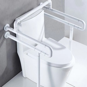 Barras de apoyo para baño Ji Tu de acero inoxidable y plástico con capacidad de carga de 200 kg para discapacitados y ancianos, barras de seguridad para inodoro. - Product Image 1