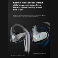 TWS Earphone S900 nirkabel, earbud olahraga kualitas Audio HIFI, pengisian cepat setengah dalam telinga