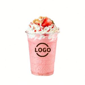 Vasos de Plástico PET Transparente Desechables Ecológicos con Logotipo Personalizado, Tapas para Vasos de 12oz/14oz/16oz/18oz/20oz/24oz para Café Helado, Jugo, Leche - Product Image 4