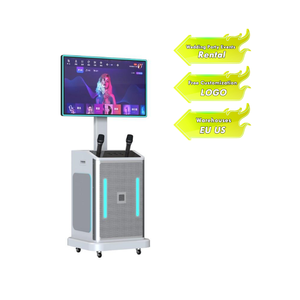 Haut-parleur de karaoké à grand écran facile à utiliser avec micro et haut-parleur de fête bluetooth 1000w karaoké avec écran tactile - Product Image 1