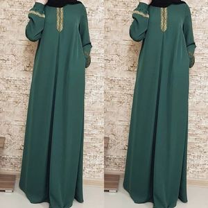 Boutique stile <span class=keywords><strong>etnico</strong></span> stampato ampia gonna lunga stile europeo americano caldo estate Casual <span class=keywords><strong>abito</strong></span> Abaya per le donne - Product Image 6