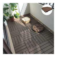 Dalles de terrasse extérieures WPC de haute qualité, en composite bois-plastique, imperméables, à emboîtement, pour patio