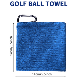 Giá Rẻ Mini Sợi Nhỏ Golf Khăn Với Móc Biểu Tượng Tùy Chỉnh Mềm Nhỏ Câu Lạc Bộ Golf Khăn Golf Bóng Làm Sạch Khăn Sạch Phụ Kiện - Product Image 5