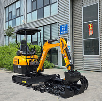 Envío gratis Mini excavadora sobre orugas 1,2 T 1,5 T Precio barato Diesel Micro excavadora CE/EPA/EURO Mini Pelle