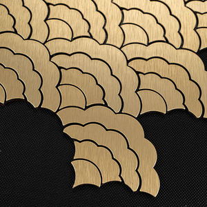 Offre Spéciale design de mode auto-adhésif décoration hôtel Villa salle de douche luxe or aluminium <span class=keywords><strong>mosaïque</strong></span> carrelage - Product Image 3