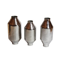 Konversi tinggi kustomisasi otomatis metal catalyst honeycomb keramik catalitic converter paket universal