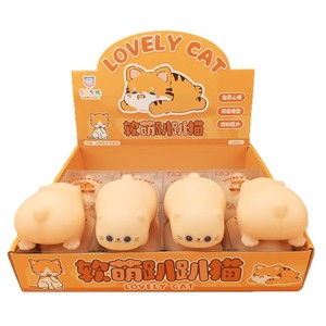 Juguete Antiestrés de Gatito Suave y Adorable, de Rebote Lento, Tipo Arcilla, <span class=keywords><strong>para</strong></span> Descompresión Juvenil, Venta al por Mayor - Product Image 4
