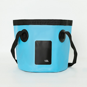 Cubo de Agua Plegable Portátil para Exteriores, Impermeable, Multifuncional, de Gran Capacidad, Profundo y Reforzado, para Baño y Pesca - Product Image 1