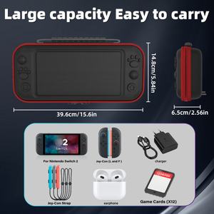 Estuche EVA de viaje portátil más vendido para <span class=keywords><strong>Switch</strong></span>/para <span class=keywords><strong>Switch</strong></span> 2 18 Juegos Forro suave Todas las protecciones Bolsa de almacenamiento de transporte duro - Product Image 3