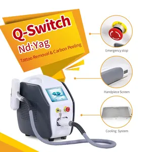 Ce onayı karbon soyma q-switch lazer Yag lazer dövme Pigment kaş kaldırma 1064Nm Yag Pico lazer dövme kaldırma makinesi