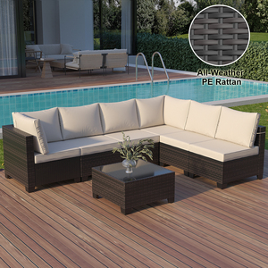 Ensemble <span class=keywords><strong>de</strong></span> meubles <span class=keywords><strong>de</strong></span> <span class=keywords><strong>jardin</strong></span> <span class=keywords><strong>en</strong></span> rotin imperméable pour la détente dans la cour, <span class=keywords><strong>salon</strong></span> <span class=keywords><strong>de</strong></span> <span class=keywords><strong>jardin</strong></span> moderne <span class=keywords><strong>de</strong></span> luxe - Product Image 2
