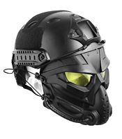 Masque facial tactique Anti-buée PC Lens Cycling Mouth Mask Paintball Field Protective Safety Face Mask