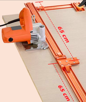Règle de positionnement en alliage d'aluminium L-HT1293 pour machine de découpe et de finition du bois, sans marquage de ligne, pour la découpe de panneaux