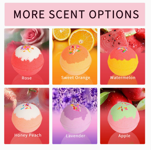 Coffret Cadeau <span class=keywords><strong>de</strong></span> Bombes <span class=keywords><strong>de</strong></span> Bain Effervescentes au <span class=keywords><strong>Sel</strong></span> Marin Écologiques LovSens, Huiles Essentielles, Aromathérapie, Boules <span class=keywords><strong>de</strong></span> Bain Spa, Nettoyage Doux, Bain Romantique - Product Image 2