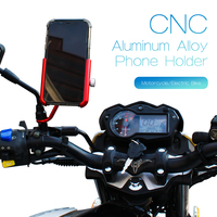 Support de téléphone portable en alliage d'aluminium pour vélo, support de téléphone pour moto