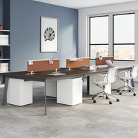 Bureau de poste de travail modulaire pour le personnel 2 4 6 8 Directement du fabricant Mobilier de bureau