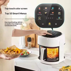 Freidora de Aire Eléctrica Inteligente Multifuncional de Gran Capacidad con Recipiente Interior Visible de Vidrio para el Hogar, Venta al por Mayor - Product Image 4