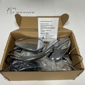 กระจกมองหลังอลูมิเนียมรถจักรยานยนต์พร้อมไฟ LED สำหรับ Harley 1997 + <span class=keywords><strong>Road</strong></span> <span class=keywords><strong>King</strong></span> 2014 + รุ่น flrt <span class=keywords><strong>2015</strong></span> + - Product Image 6