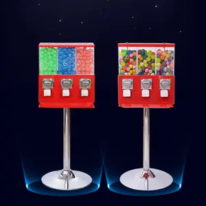 Machine d'affaires Gumball avec distributeurs automatiques de bonbons sur pied