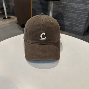 Cappellino da Baseball OEM ODM alla Moda con Lettera C e Patch Sottostante, Cappello Parasole con Visiera Curva Lavata per Coppie Giovani, Stile Streetwear - Product Image 6