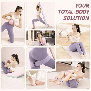 Kit de Pilates 2026 con Logotipo Personalizado, Pelotas de Yoga para Entrenamiento de Fuerza, Anillos Circulares de Pilates, Pesas de Silicona para Tobillos y Resistencia - Product Image 4