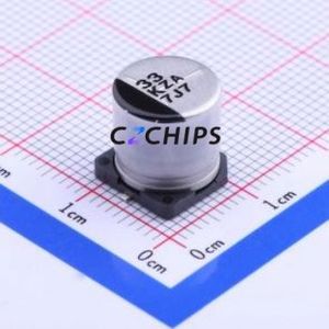 Condensateur électrolytique hybride solide-liquide en aluminium EEHZA1K330P SMD, D10xL10.2mm 33uF 20% 80V 170mA-100Hz - Product Image 1
