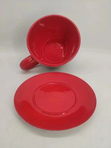 Maceta de cerámica creativa moderna, plato para taza de café, maceta para flores, maceta suculenta, contenedor de cerámica para plantas de jardín - Product Image 6