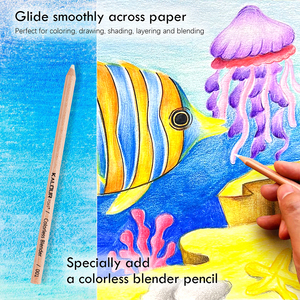KALOUR-Juego de lápices de colores profesionales con paisaje marino de <span class=keywords><strong>36</strong></span> colores vibrantes en caja de papel para bocetos y dibujos - Product Image 4