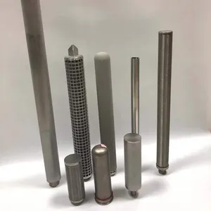 hot gas filter candle Highly Corrosive Metal Melt Cylindrical Filter Candle Stainless Steel Sintered Metal Filter Element