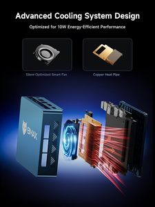 Mini PC Bmax B1 Plus <span class=keywords><strong>Intel</strong></span> Celeron J3355 6GB RAM 128GB EMMC + M.2 SSD (512GB/2TB) 4K Pantalla Dual 2.4G/5G WiFi BT5.0 OS 11 - Product Image 6
