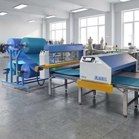 Machine d'étalement de tissu non tissé multicouche automatique haute efficacité, nouvelle, Blue Lotus 1KW, garantie 1 an, moteur, roulement