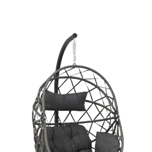 XOT055 mobilier d'extérieur moderne en gros <span class=keywords><strong>oeuf</strong></span> balançoire chaise suspendue en osier hamac maison Patio balcon jardin porche siège en métal 1 - Product Image 3