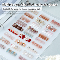 Outil d'album de stockage de manucure professionnel affichage d'art d'ongle acrylique Transparent outils de présentation appuyez sur le livre d'affichage des conseils d'ongles