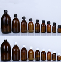 Offre Spéciale 500ml bouteille en verre ambré bouchon à vis oral liquide sirop contre la toux couvercles inviolables usage pharmaceutique écran imprimé vide