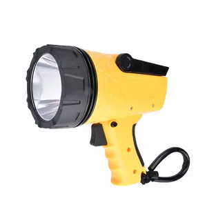 Custom OEM ODM ABS 1600ルーメン/LED Rechargeable Hand Spotlight/Searchlight Battery OperatedためOutdoor Work