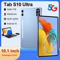 Tablet Tab S10 Ultra de 10.1 Pulgadas, 2560*1600 HD, 16GB+1TB, Cámara Trasera de 32MP, Cámara Frontal de 16MP, Desbloqueo Facial con Luz Cero, 10000mAh, GPS, Doble SIM
