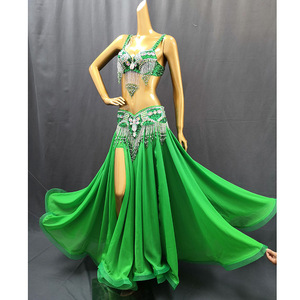 <span class=keywords><strong>Costume</strong></span> de danse du ventre professionnel pour femmes, vente chaude, tenue pour spectacle sur scène, ensemble de 3 pièces, <span class=keywords><strong>costume</strong></span> de danseuse de carnaval orné de perles - Product Image 6