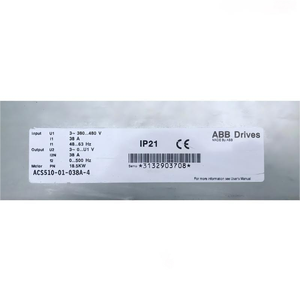 อินเวอร์เตอร์ ABB รุ่น ACS180 ซีรีส์ VFD ควบคุม ACS510-01-038A-4 18.5 กิโลวัตต์ 3 เฟส 380 โวลต์ – 500 - Product Image 1